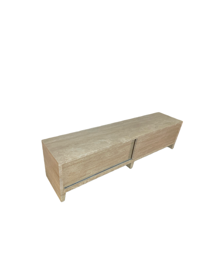 Travertine Media Console | Travertine Tv Stand | Marble Television Stand